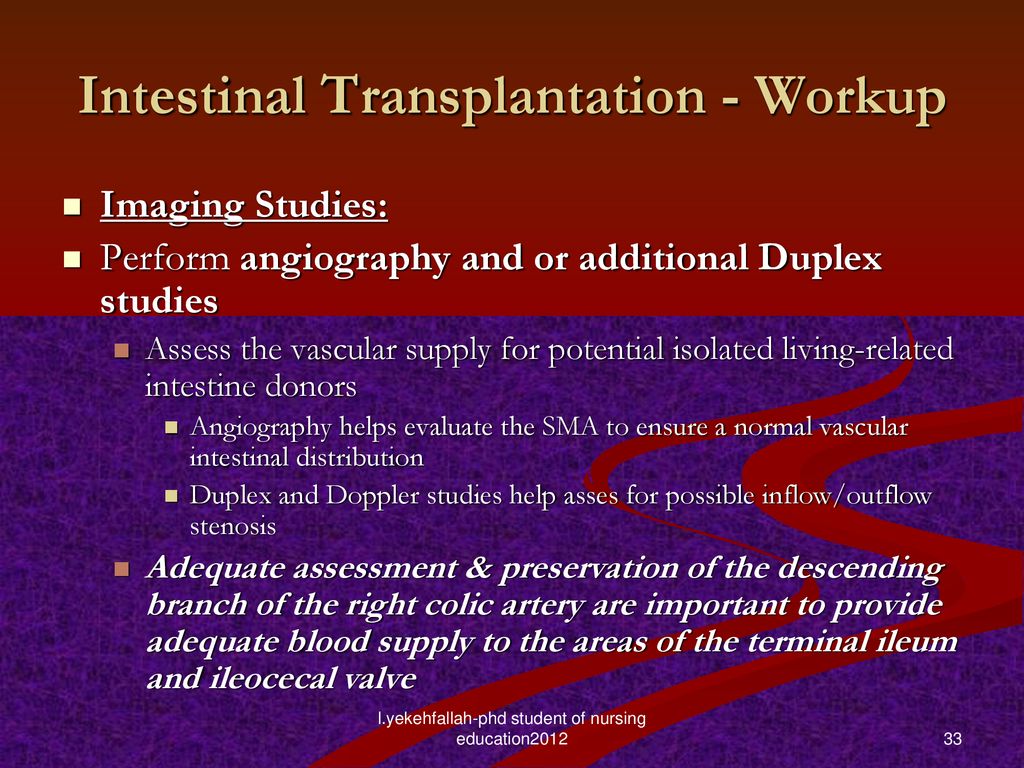 Small Bowel Transplantation - ppt download